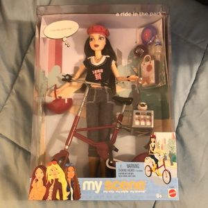 2003 Mattel My Scene A Ride In The Park Nolee Barbie w pug pup Mint in Box